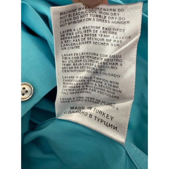 Hugo Boss Blue 100% Cotton Button Down Long sleeves Shirt Mens Size 42 - Picture 8 of 9